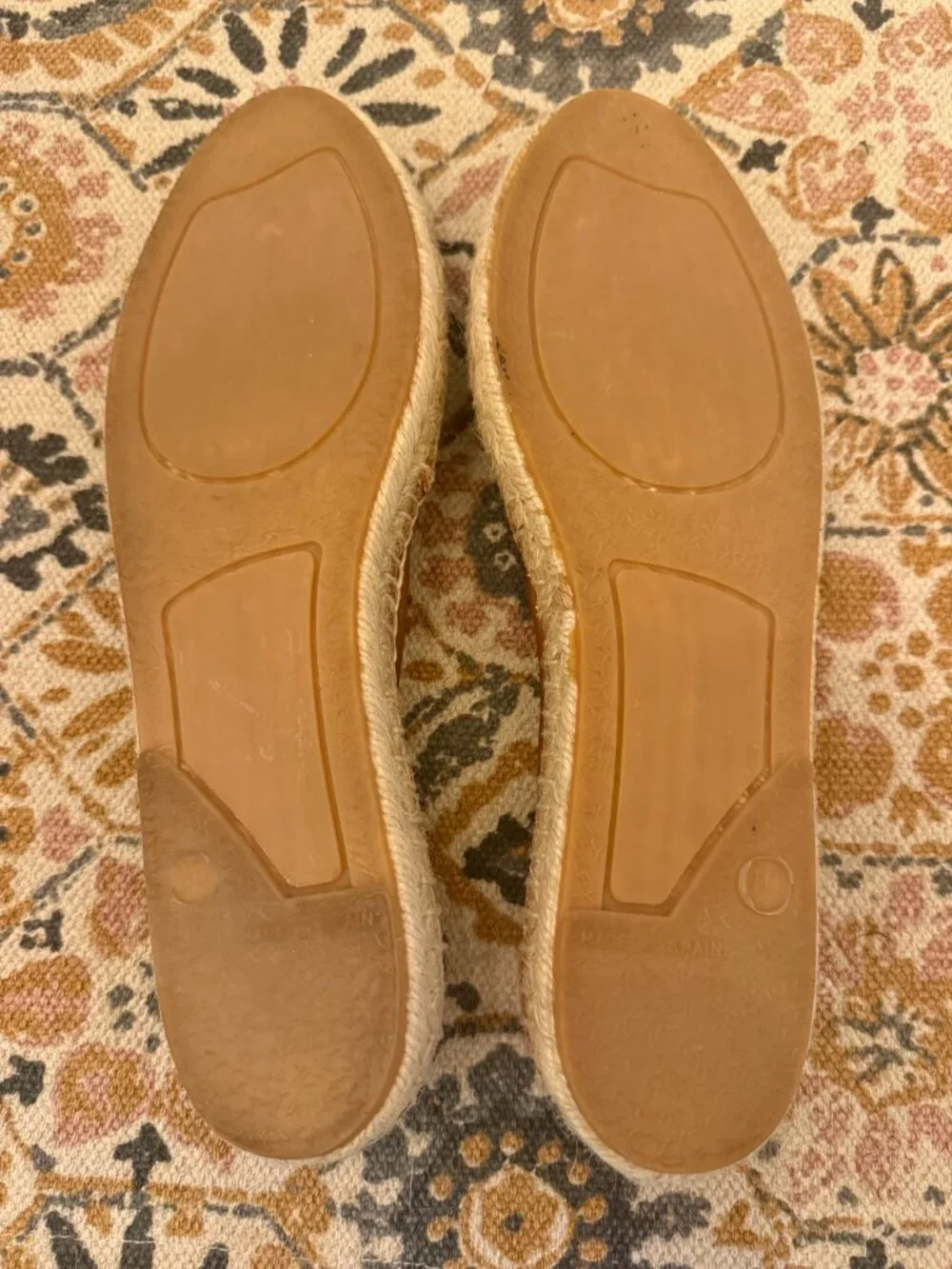 Women's Saks Fifth Avenue Leather Espadrilles Black and Brown Size 10